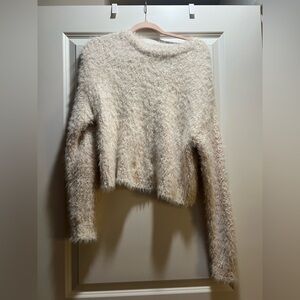 Forever 21 Cream Fuzzy Sweater